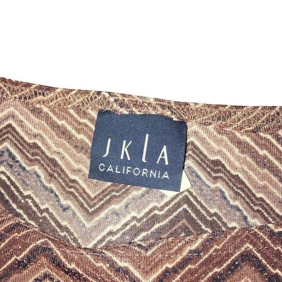 JKLA California Vintage Y2K Brown Sparkle Tank Top Sleeveless Blouse Size Small - Picture 4 of 4